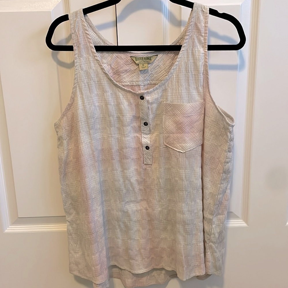 Rustic Ridge Ladies/Women’s sleeveless shirt tank top
